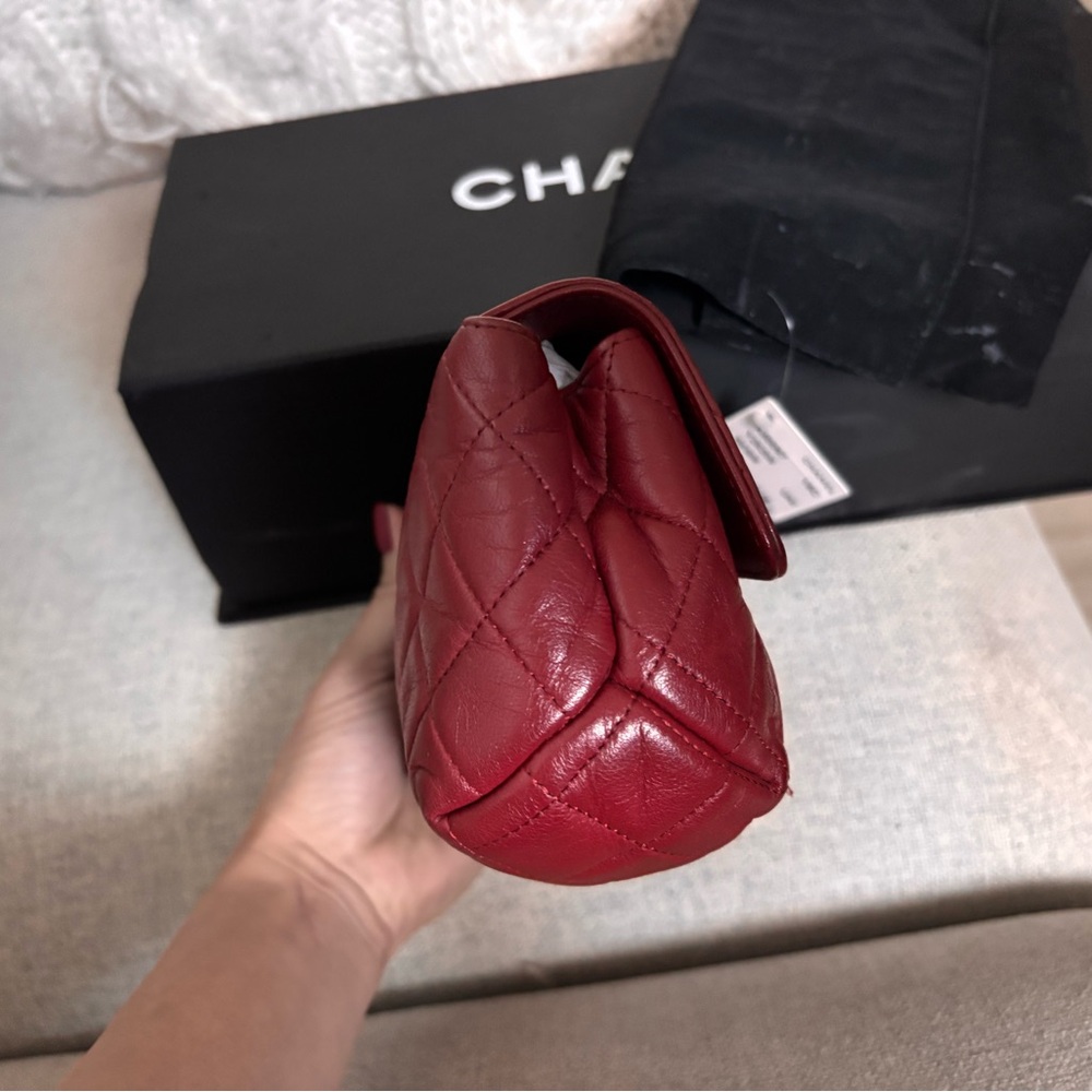 Chanel Red Quilted mini Leather Bag - Picture 4 of 8